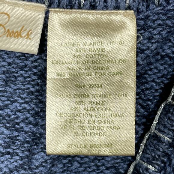 Vtg Bobbie Brooks Christmas Vest Women XL Mittens Vintage Ugly Sweater Grandma - Picture 7 of 10